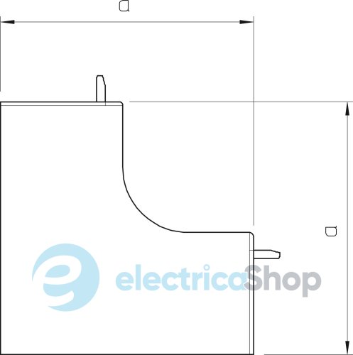 Внутренний угол для кабель-канала 230х60 мм. ПВХ белый 6192092 OBO Bettermann