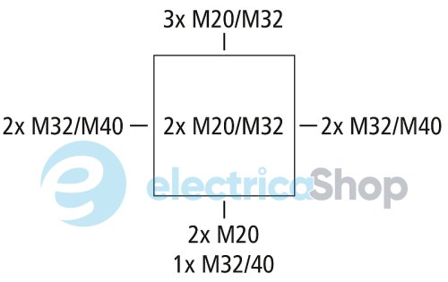 Коробка розподільча 182х182х90 Abox 160-L IP66 сірий Spelsberg  sp81640001
