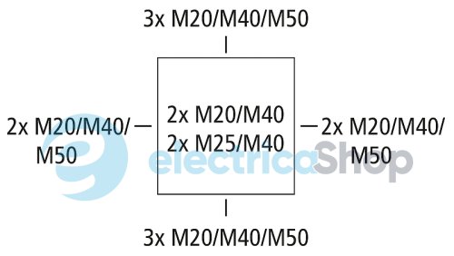 Коробка распределительная 252х202х120 Abox 250-L IP66 серый Spelsberg sp82540001