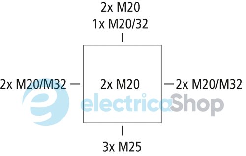 Коробка розподільча 152х152х80 Abox Pro 100-L IP66 сірий Spelsberg  sp41040001