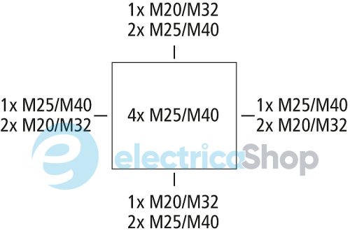 Коробка распределительная 200x250x120 WKE 6 – 16 x 1,5² IP66 оранжевый Spelsberg sp86851601