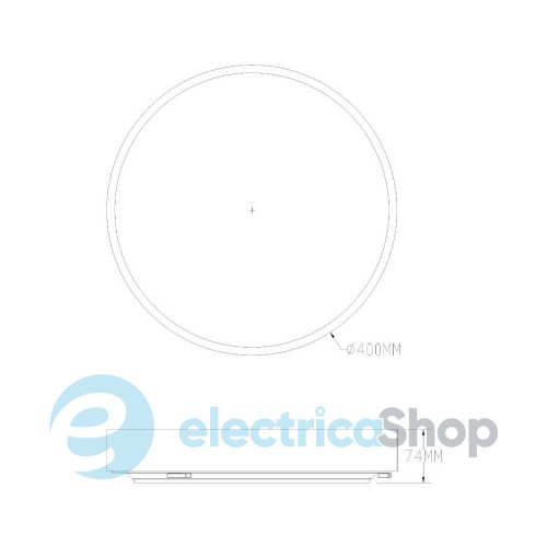 Стельовий світильник Zuma Line NADI MS724-R400-GD