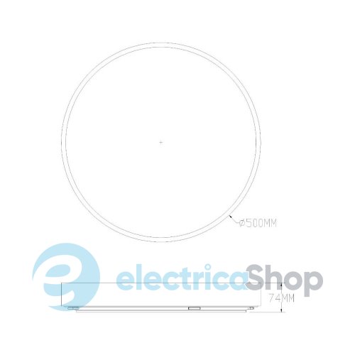 Стельовий світильник Zuma Line NADI MS724-R500-GD