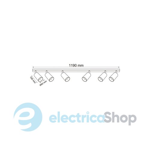 Светильник-спот Zuma Line REN OB-2211BD-6-GLD