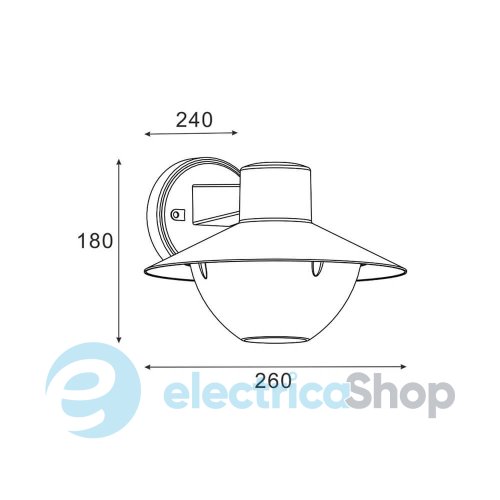Вуличний світильник Zuma Line ECLIPSE 19103B-WD