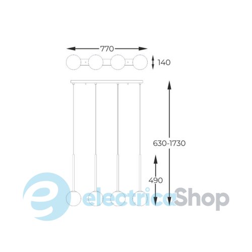 Люстра Zuma Line ARCTURUS P0574-04D-F7AA