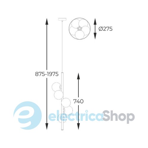 Люстра Zuma Line ARCTURUS P0574-05E-F7AA