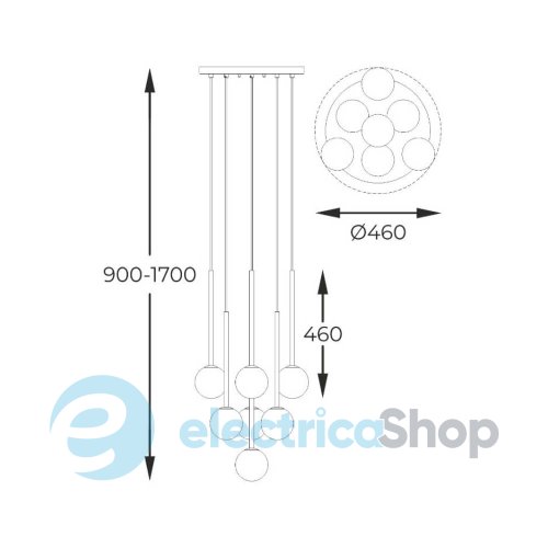 Люстра Zuma Line ARCTURUS P0574-07F-SDFZ