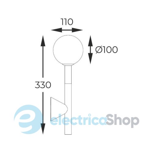 Бра Zuma Line ARCTURUS W0574-01B-SDFZ