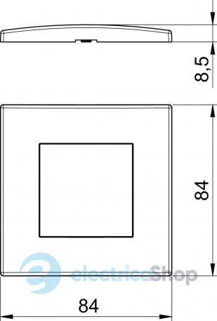 Рамка монтажного суппорта modul 45/ПК Modul 45 OBO 6119322, белоснежная