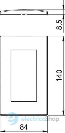 Рамка монтажного суппорта modul 2х45/ПК Modul 45 OBO 6119342, белоснежная