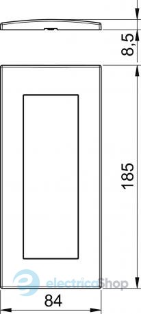 Рамка монтажного суппорта modul 3х45/ПК Modul 45 OBO 6119372, белоснежная