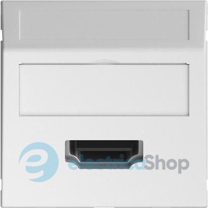 Розетка HDMI угловая Modul 45 OBO 6104814, снежно-белый
