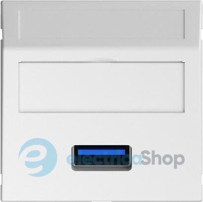Розетка USB 3.0 угловая Modul 45 OBO 6104886, снежно-белый