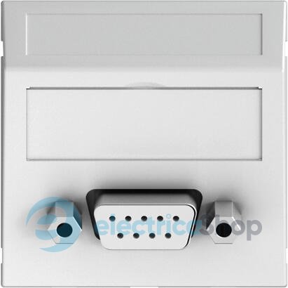 Розетка D-Sub9 (RS232) с кабелем подключения, угловая Modul 45 OBO 6104694, снежно-белый