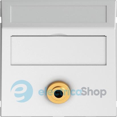 Розетка Mini jack 3,5mm угловая Modul 45 OBO 6104958, снежно-белый