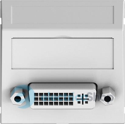 Розетка DVI-D с кабелем подключения, угловая Modul 45 OBO 6104766, снежно-белый