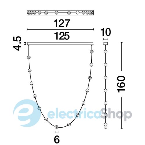 Люстра ALCINOE 9511016 Nova Luce