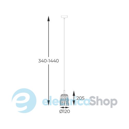 Люстра Zuma Line TAZZA P0590-01A-V7AC