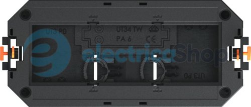 Супорт UT3 під установку 3x modul45, L=165мм ПА OBO 7408723 чорн. граф.