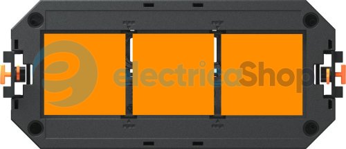 Супорт UT3 під установку 3x modul45, L=165мм ПА OBO 7408723 чорн. граф.