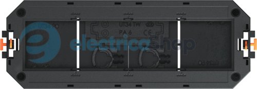 Супорт UT4 під установку 4x modul45, L=208мм ПА OBO 7408727 чорн. граф.