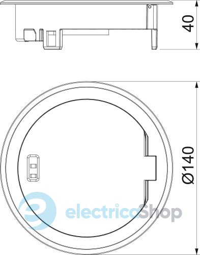 Крышка люка GES R2 Ni-O с блокировкой, IK10, IP66 оксид никеля OBO 7408849