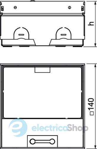 Люк розетковий UDHOME ONE BN, 1x Modul45, (1x RJ45 опційно), для покриття 15мм, (h=75-105мм), IK10, IP40 нерж.сталь OBO Bettermann 7368357