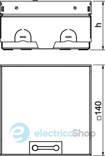 Люк розетковий UDHOME ONE BN, 1х Modul45, (1x RJ45 опційно), (h=75-105мм), IK10, IP40 нерж.сталь OBO Bettermann 7368356