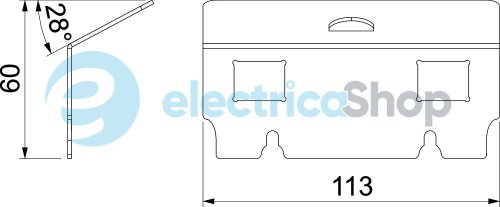 Супорт для UDHOME2, 2хRJ45, тип C, (Keystone; Brand-Rex; R&M) нерж.сталь OBO Bettermann 7368474