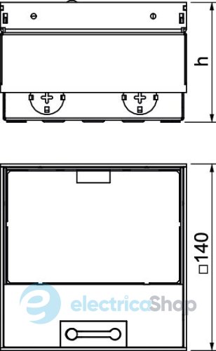 Люк розетковий UDHOME2 BN, 2 пости 45x45 (2x RJ45 опційно), для покриття 15мм, (h=110-135мм), IK10, IP40 нерж.сталь OBO Bettermann 7368353