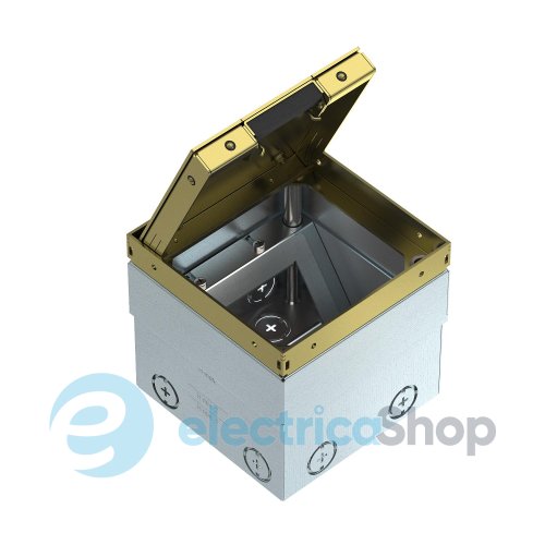 Люк розетковий UDHOME2, 2 пости 45x45 (2x RJ45 опційно), (h=110-135мм), IK10, IP40 латунь OBO Bettermann 7368348