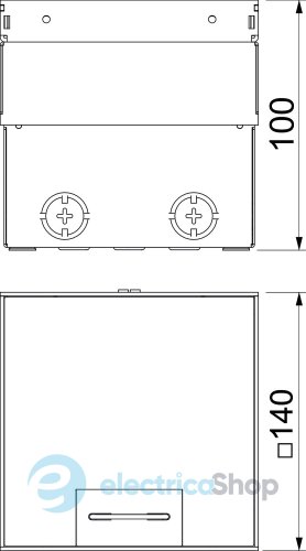 Люк розетковий UDHOME2, 2 пости 45x45 (2x RJ45 опційно), (h=110-135мм), IK10, IP40 латунь OBO Bettermann 7368348