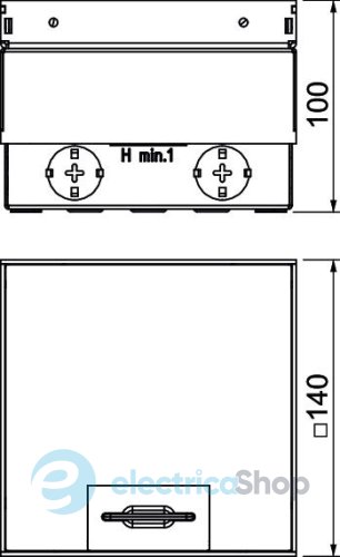Люк розеточный UDHOME2 Hammer blow, 2х Modul45, (h=110-135мм), IK10, IP40 латунь OBO Bettermann 7368266