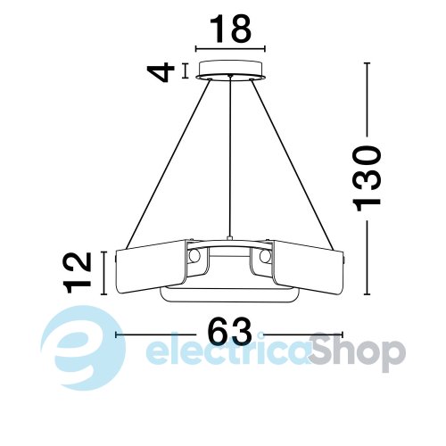 Підвісний світильник AIDER 9019758 Nova Luce