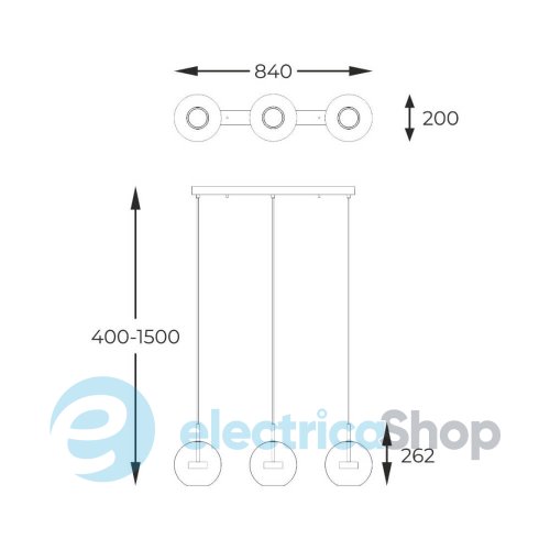 Люстра Zuma Line ENCELADUS P0428-03J-B5AC