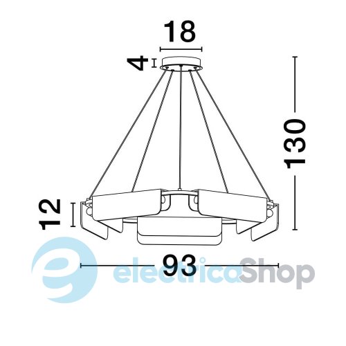 Підвісний світильник AIDER 9019759 Nova Luce