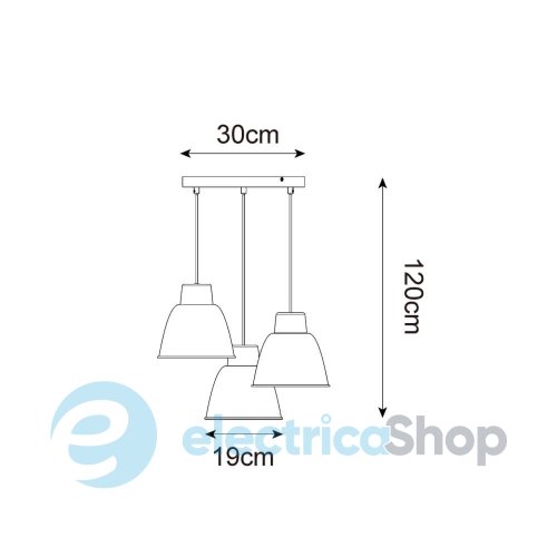 Люстра Zuma Line ORLO P21031M-3R