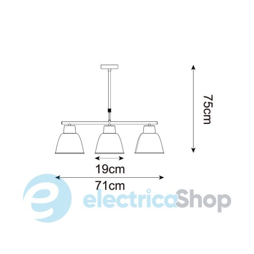 Люстра Zuma Line ORLO P21031M-3TUP