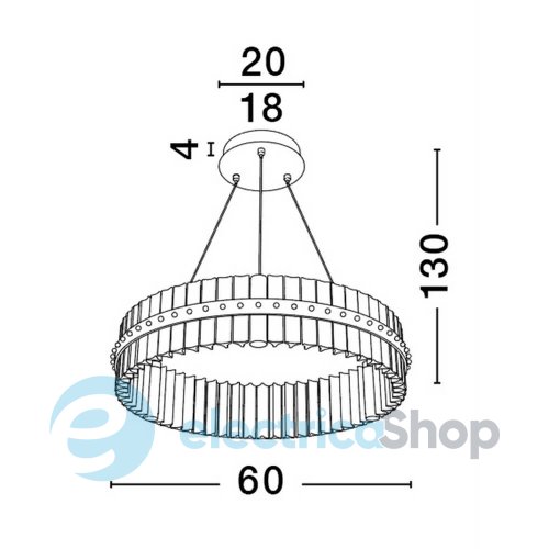 Підвісний світильник KEZO 9019733 Nova Luce