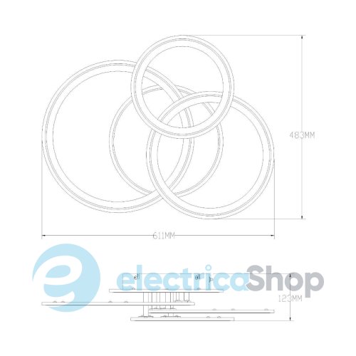 Люстра Zuma Line LUNAR MS238130-WH
