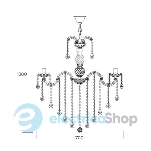 Люстра Zuma Line CHATEAU 14004/8-GLD