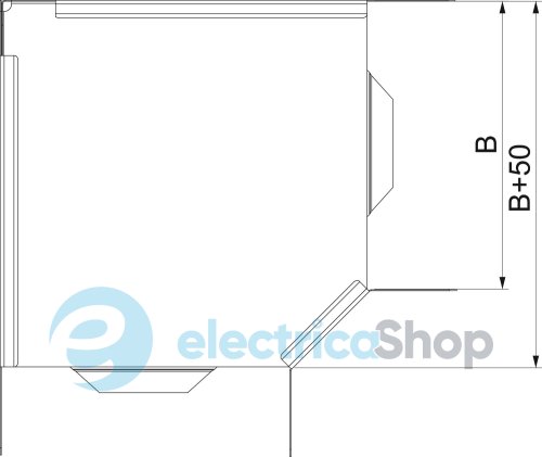 Кутова секція 90° RBL 60х300, FS (18-22 мкм) OBO 6043096