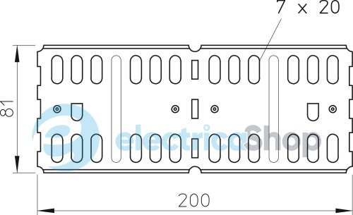 Продольный/угловой соединитель кабельных лотков H85мм, FT (40-60 мкм) OBO 6067816