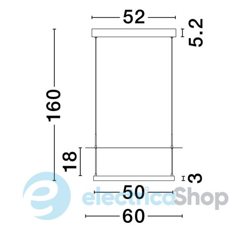 Подвесной светильник DIONA 9580672 Nova Luce