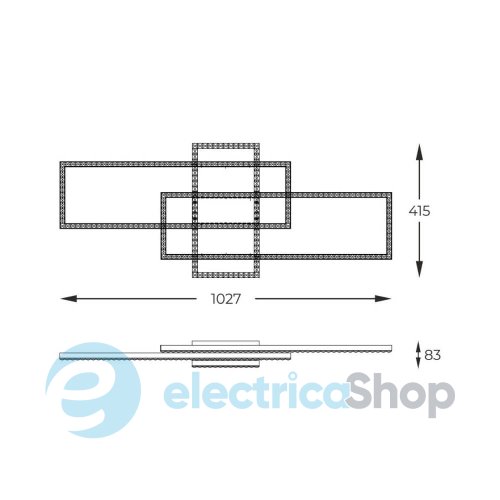 Люстра Zuma Line ERVI MX7907-3B-3BT