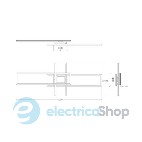 Люстра Zuma Line LUMENZ MS243-BK
