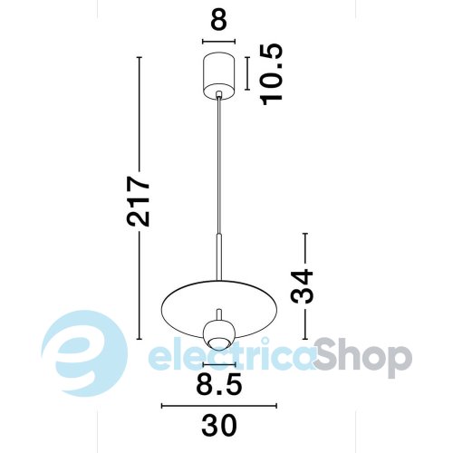 Підвісний світильник EDEM 9870043 Nova Luce