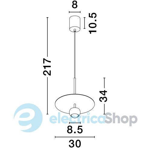 Подвесной светильник EDEM 9870045 Nova Luce