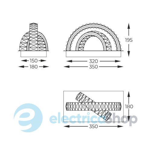 Бра Zuma Line TULA MX3274-2-3BCT